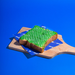 ปังปิ้งเนย สังขยาใบเตย