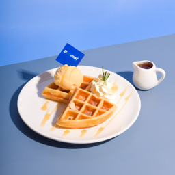 วาฟเฟิลวนิลาน้ำผึ้ง