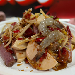 ตำไก่ยอกุ้งสด