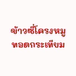 ข้าวซี่โครงหมูทอดกระเทียม