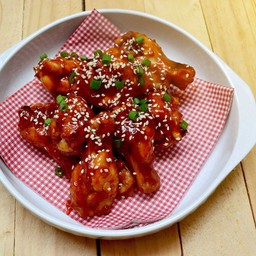ไก่ทอดเกาหลี 5 ชิ้น พริก เกาหลี (เผ็ดน้อย)