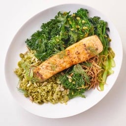 Salmon Pesto Rice