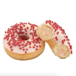 Creamy Strawberry Ring Donut