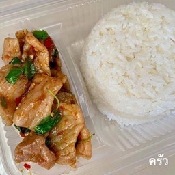 กะเพราหมูหมัก