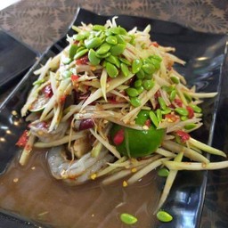 ตำกุ้งสด