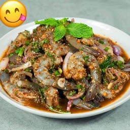 ลาบกุ้งสด