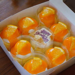 F7 ชีสเค้กคัสตาร์ด แยมส้ม 9ชิ้น