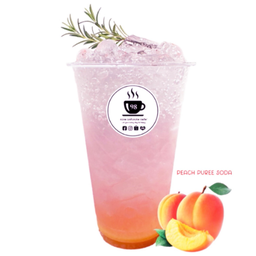 พีช เพียวเร่ โซดา เย็น - ICED PUREE PEACH  SODA