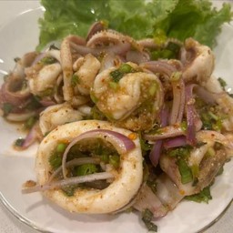 ลาบกุ้ง+ปลาหมึก