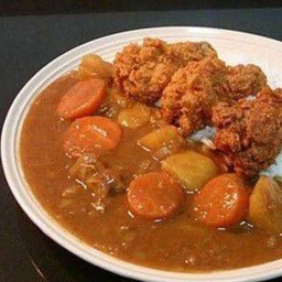 ข้าวแกงกะหรี่ญี่ปุ่น+ปีกบน3