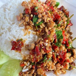 ครัวสุขเสมอ (ตามสั่ง-กะเพราพริกเเห้ง) ครัวสุขเสมอ