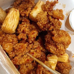 ไก่คาราเกะ+ต๊อกบกกิทอดเกาหลี