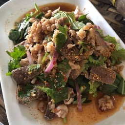 ลาบหมู+ตับ