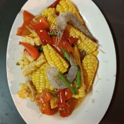 ตำข้าวโพดกุ้งสดปลาร้า