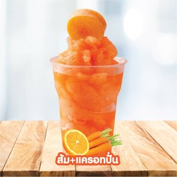 น้ำส้ม+แครอทปั่น