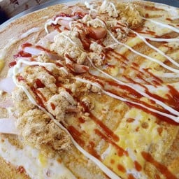 เครปไส้พริกเผา+หมูหยอง