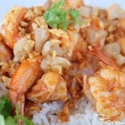 กุ้งกระเทียม + โค้ก