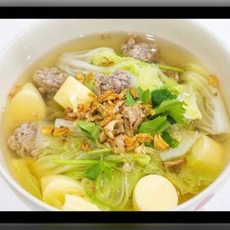 ต้มจืดผักกาดขาวเต้าหู้หมูสับ
