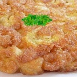ข้าวราดไข่เจียวใส่ต้นหอมซอย(ไม่ใส่ท็อปปิ้ง)