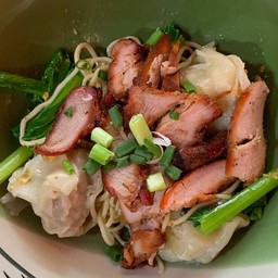 บะหมี่+เกี๊ยวหมูแเดง-แห้ง