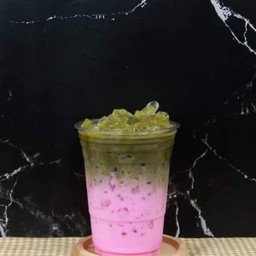 นมชมพู ชาเขียว