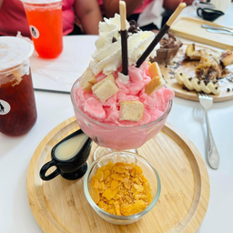 ปังเย็นนมชมพู