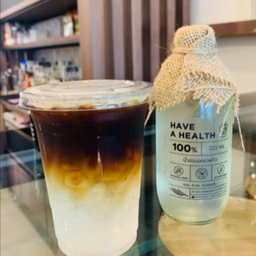 กาแฟ +น้ำช่อดอกมะพร้าว หวานชื่นใจ