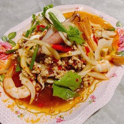 ยำวุ้นเส้นตาเล็ก