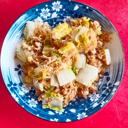 ผัดวุ้นเส้นหมูใส่ไข่