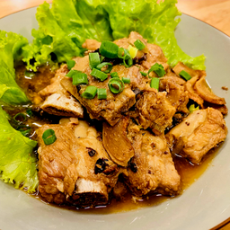 10.ซี่โครงหมูเต้าซี่ 豆豉炖排骨Stewed Pork Ribs with Tempeh