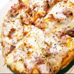 Pizza เบค่อนแฮมชีส