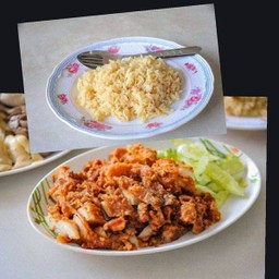 ไก่ทอดสับ1ข้าวปล่า2