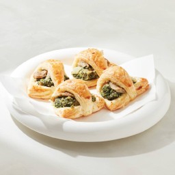 ครัวซองต์ผักโขมและเห็ด สเปลท์