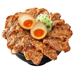 ข้าวหน้าล้นหมูย่างมิโซะ