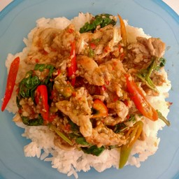 ข้าวกระเพราหมู