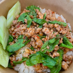 กะเพราหมูสับ