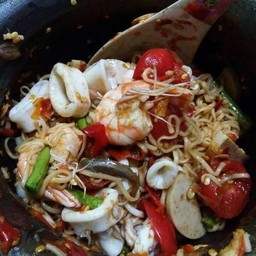 ตํามาม่าน้ำปลาร้าหมึกกุ้งขาไก่รสเด็ดๆ