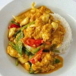 ข้าวทะเลผัดผงกะหรี่