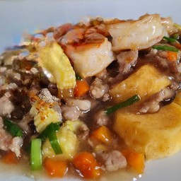 เต้าหู้ทรงเครื่องหมูสับ กุ้ง