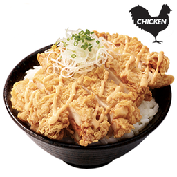 ข้าวหน้าไก่กรอบมาโย