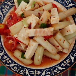 ตำเหลาสายบัวหมูยอ