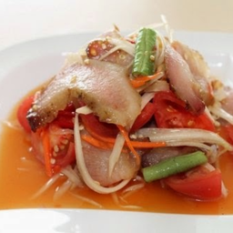 ตำคอหมูย่าง