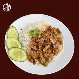 ข้าวหมูกระเทียม