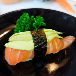 Salmon avocado sushi
