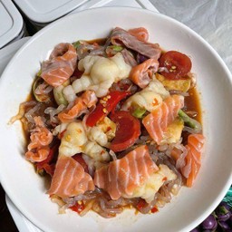 ตำเส้นแก้ว+แซลมอนบราวน์+เล็บมือนาง