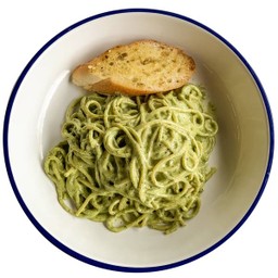 P5 สปาเก็ตตี้ครีมเพสโต้ Spaghetti Cream Pesto