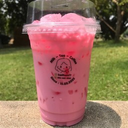 นมชมพู+ ไข่บุกมุก