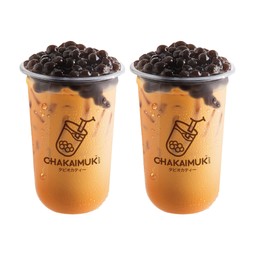 ชาไทยนม 2 แก้ว Thai Milk Tea Twin