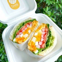 แซนด์วิชปูอัดไข่ต้ม