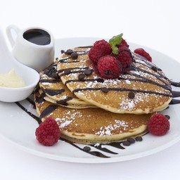 Raspberry Rush Pancakes